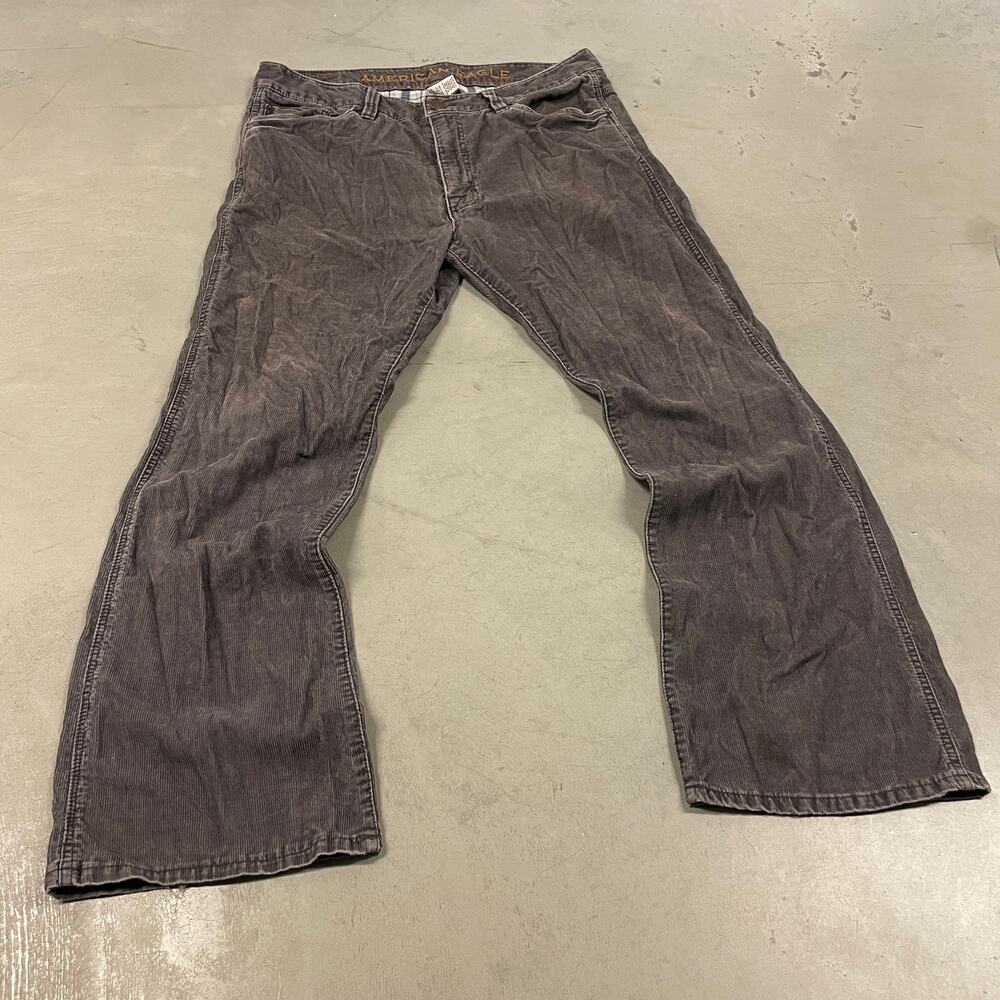 y2k corduroy american eagle bootcut jeans 34x30